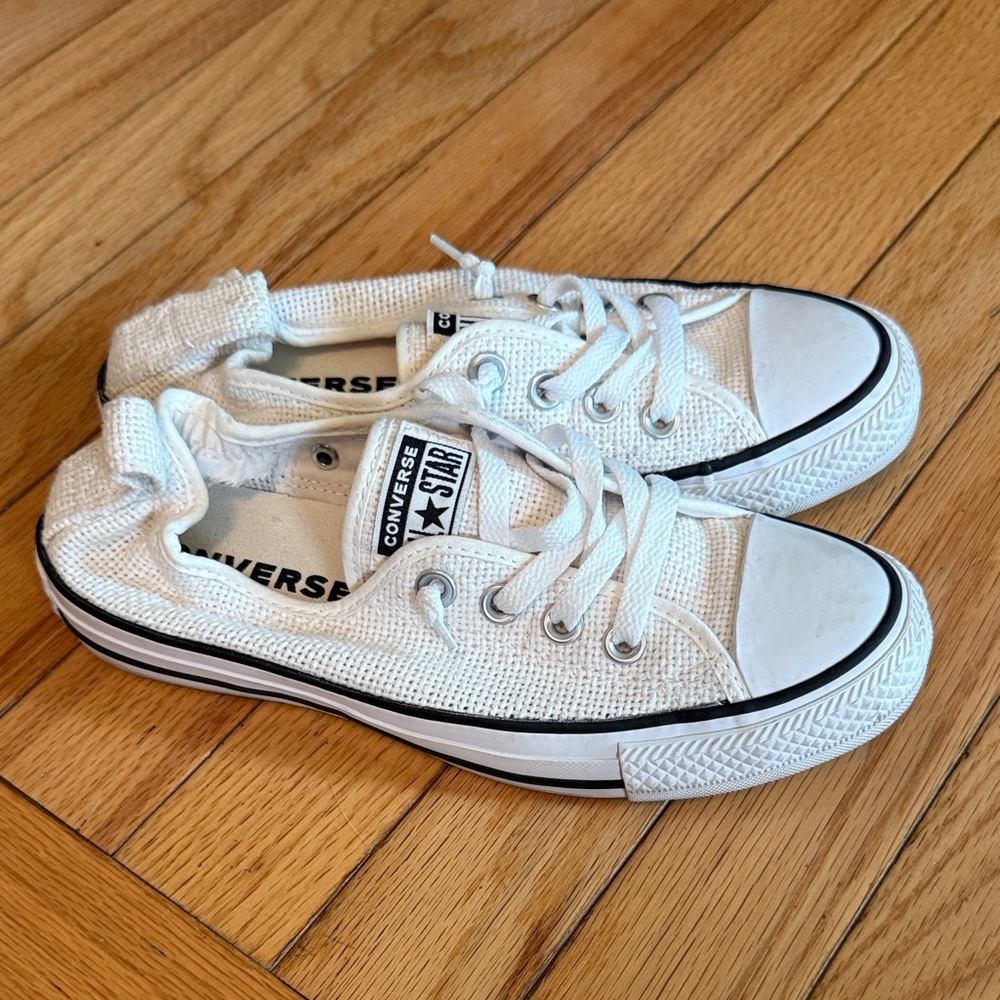 White slip on Converse